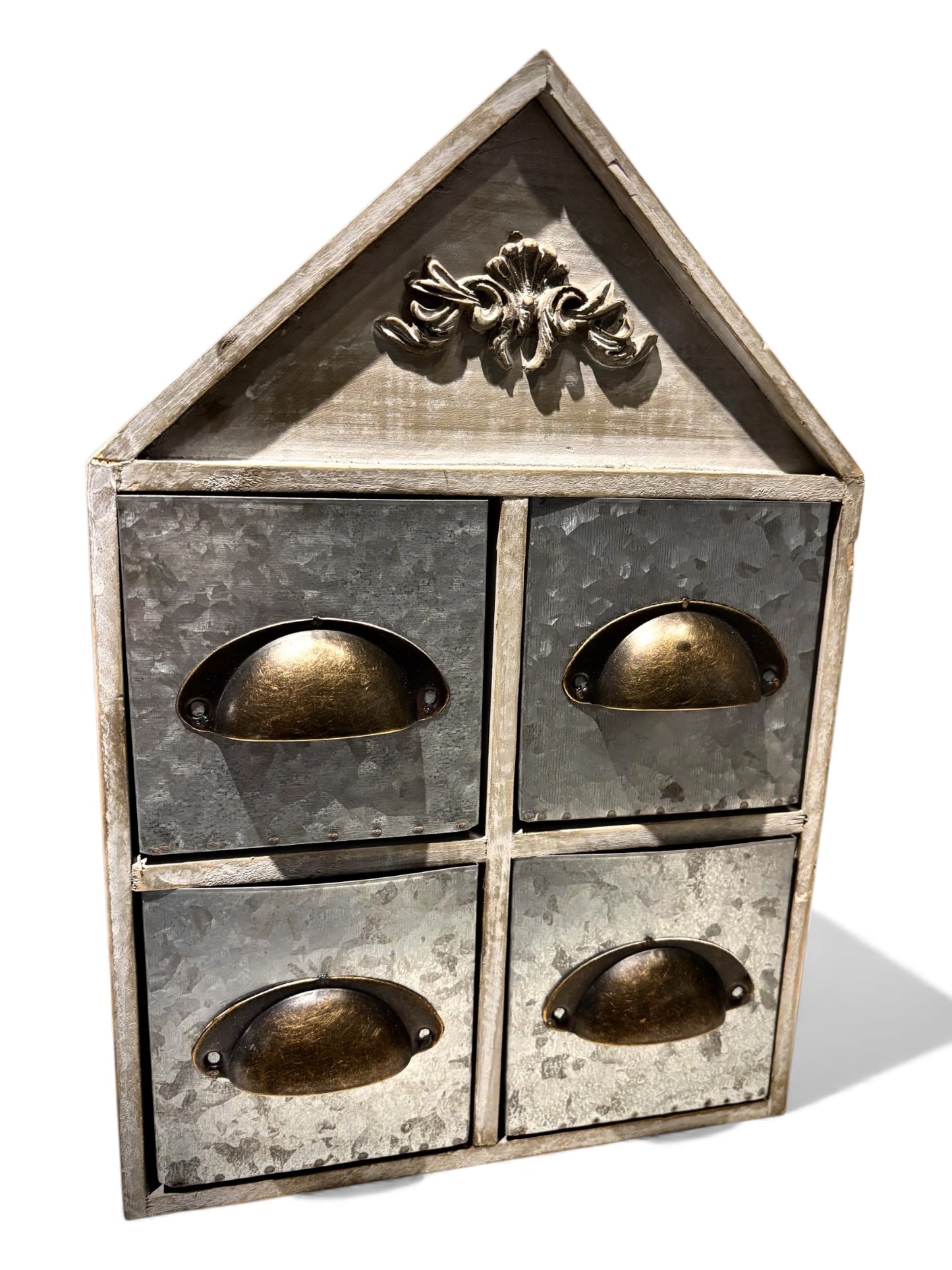 Wood/Metal Cottage Storage Container