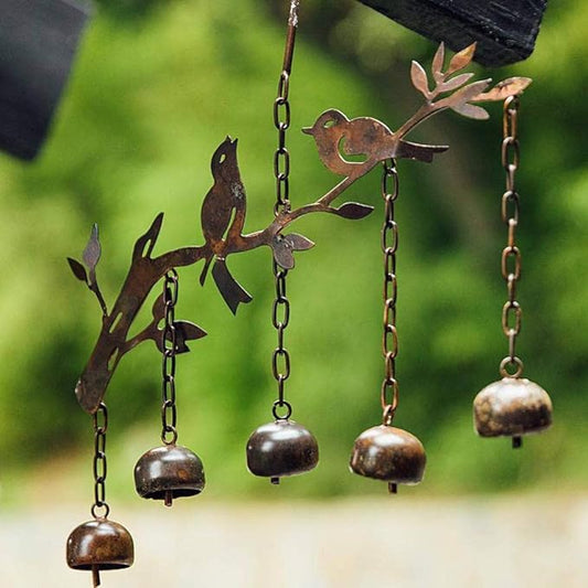 Handcrafted Birds with Bells Windchime