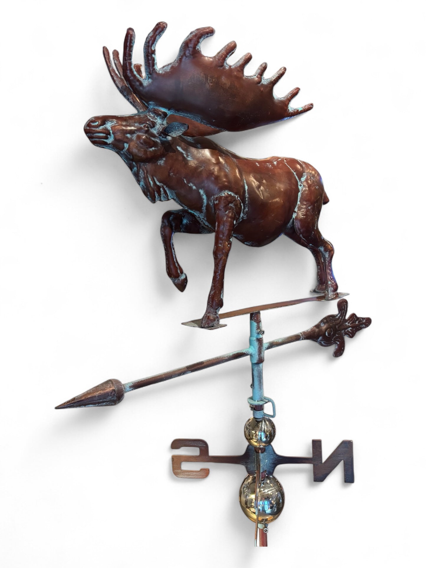 Handcrafted 3D Moose Weathervane
