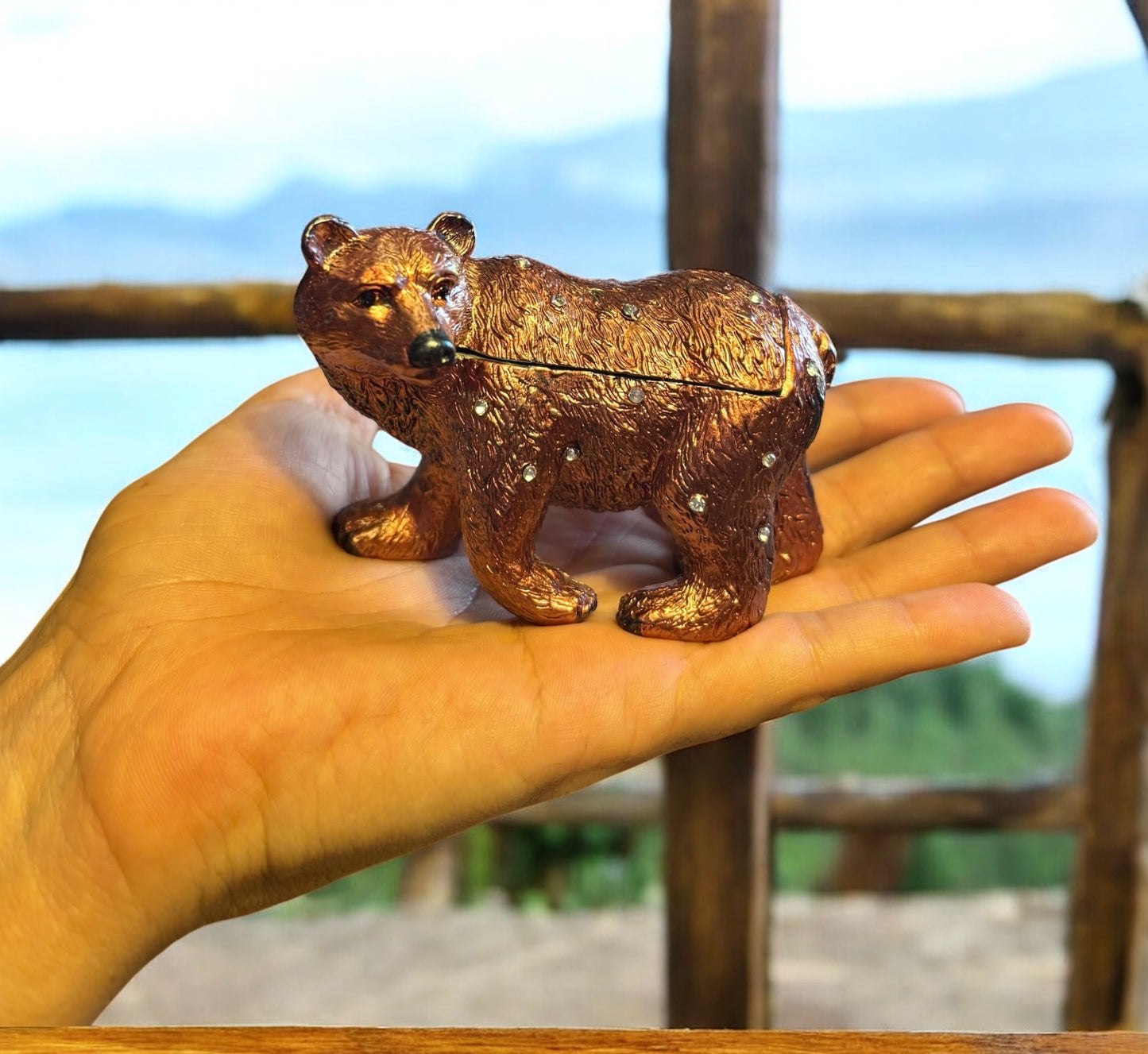 Grizzly Bear Trinket Box