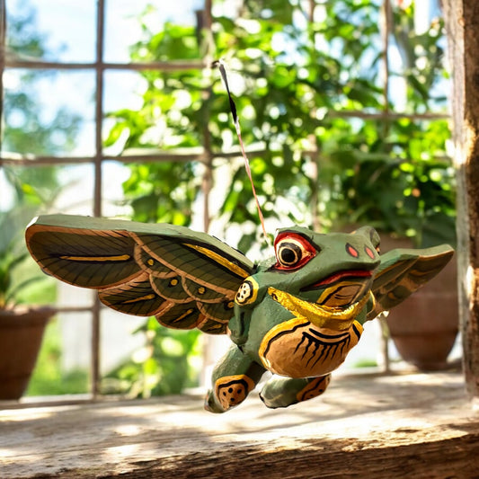 Wooden Flying Frog