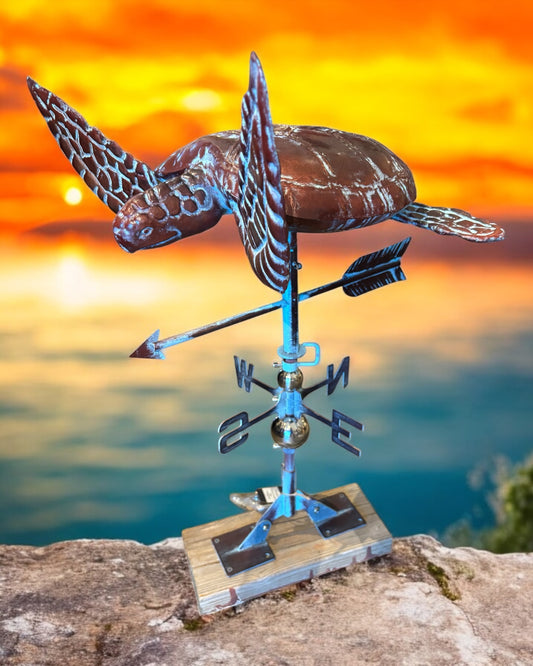 Handcrafted Sea Turtle Weathervane