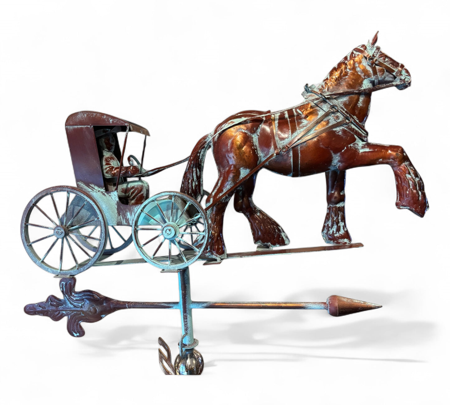 Handcrafted 3D Work Horse Surry Weathervane