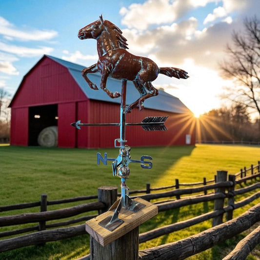 Handcrafted 3D Running Horse Weathervane