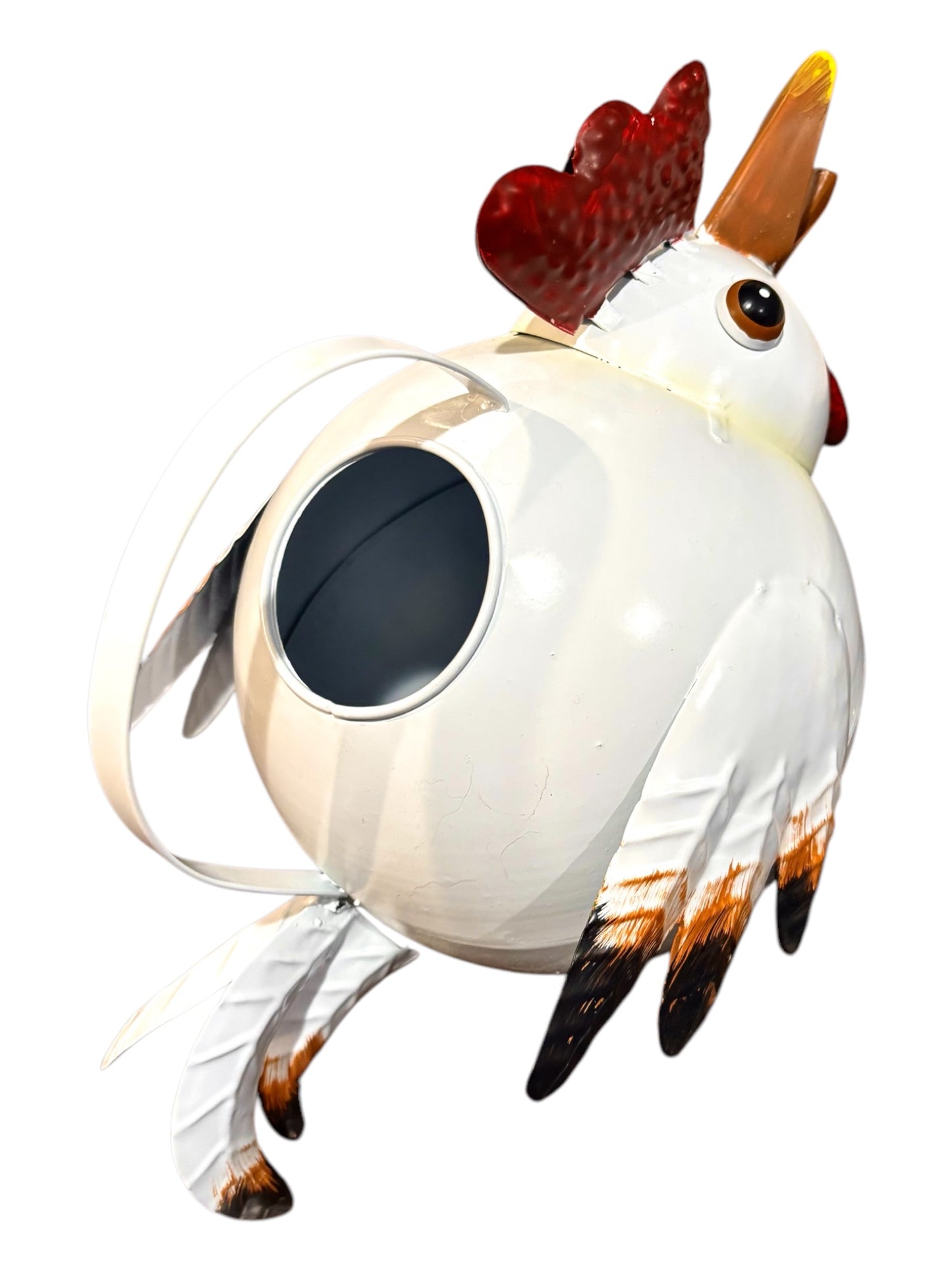 Hand Painted Metal Chicken Watering Can