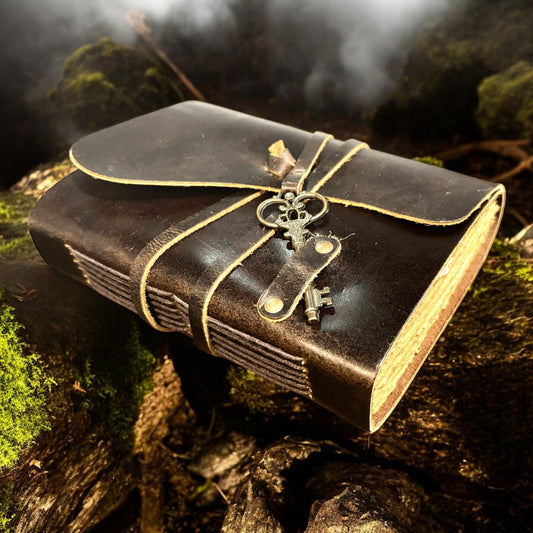 Genuine Leather Journal with Key
