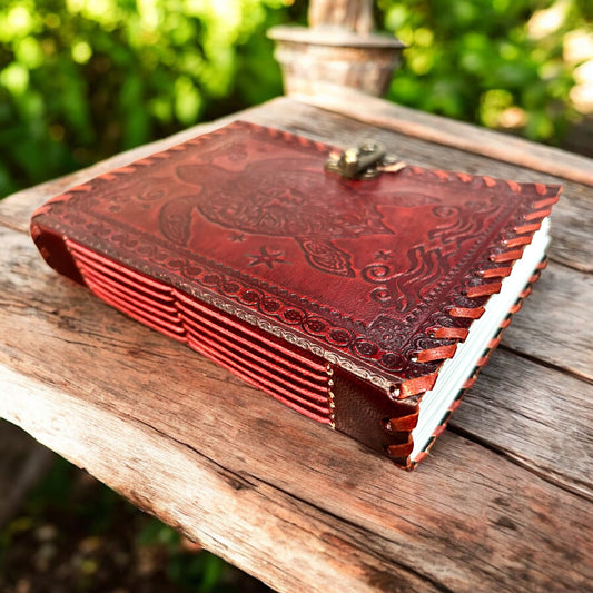 Genuine Leather Sea Turtle Journal