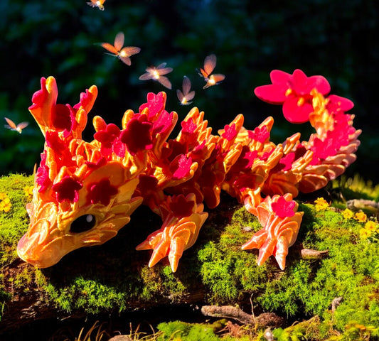 Cherry Blossom 3D Printed Dragon