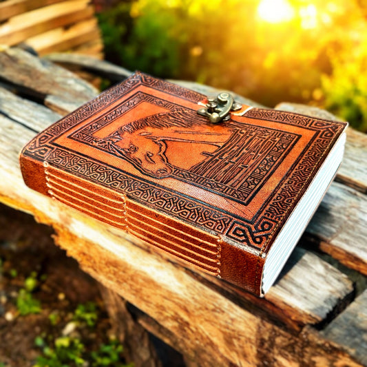 Genuine Leather Horse Journal