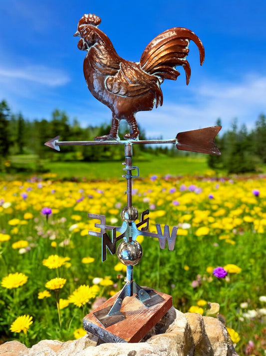 Handcrafted 3D Rooster Weathervane