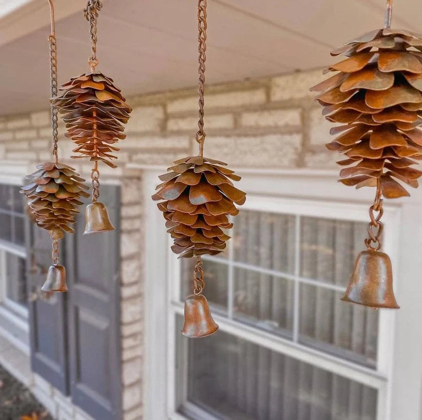 Pine Cone with Bell Ornament