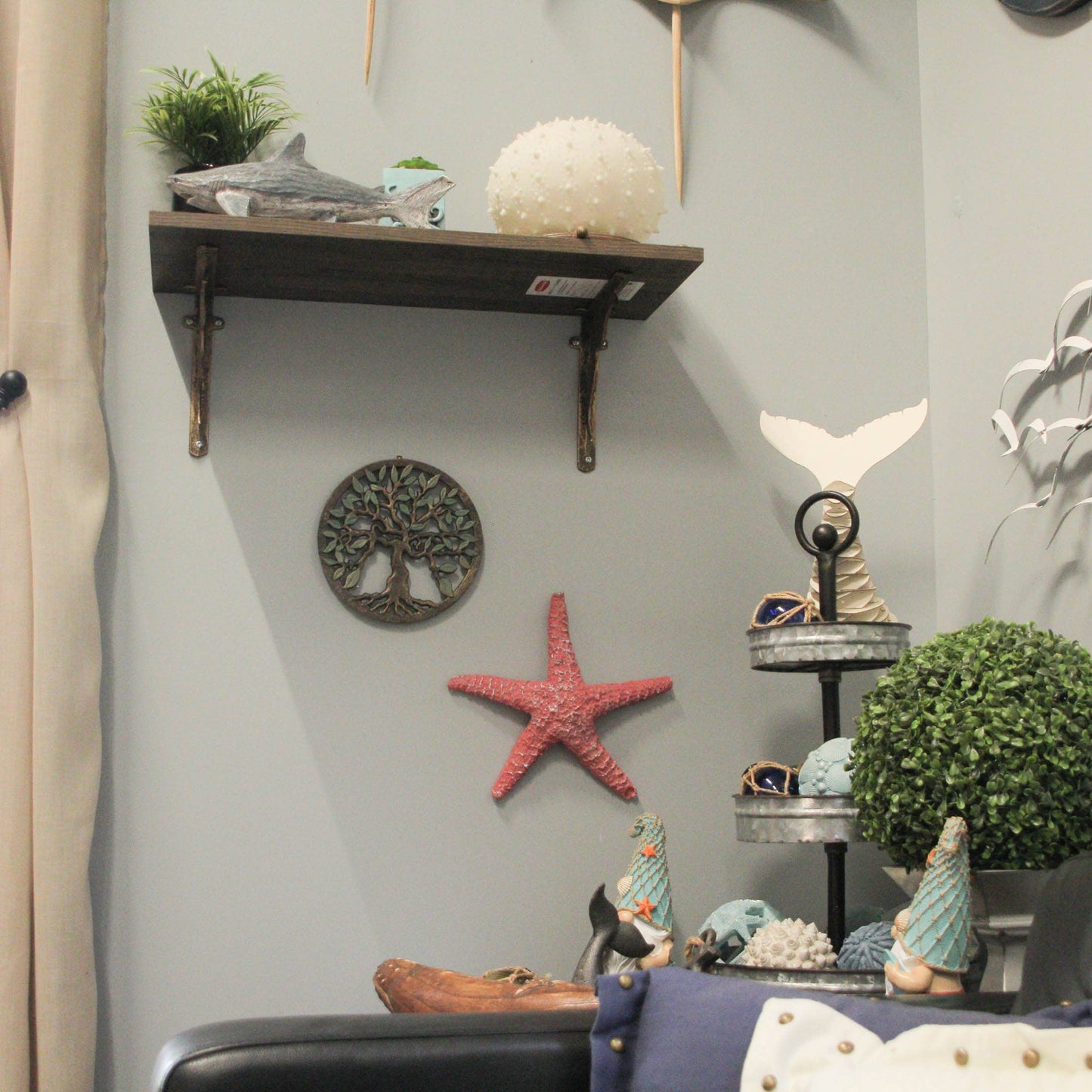 Cast Iron Tree of Life Trivet Antique Gold Finish