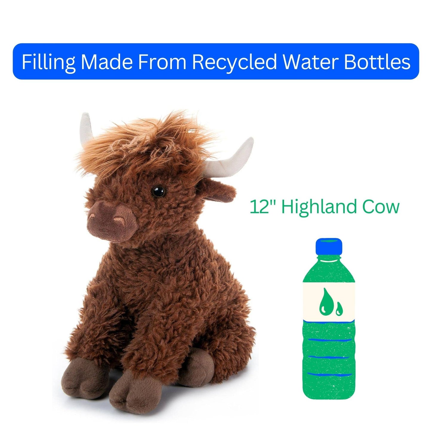 Plush Brown Highland Cow