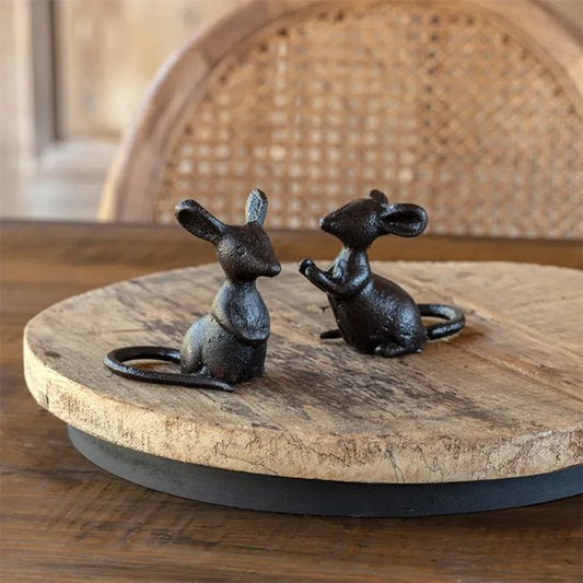 Cast Iron Mice (Pair)