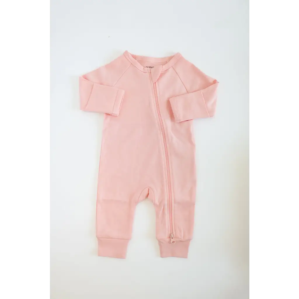 Organic Cotton Baby Zipper Sleeper (Cozy Pink)