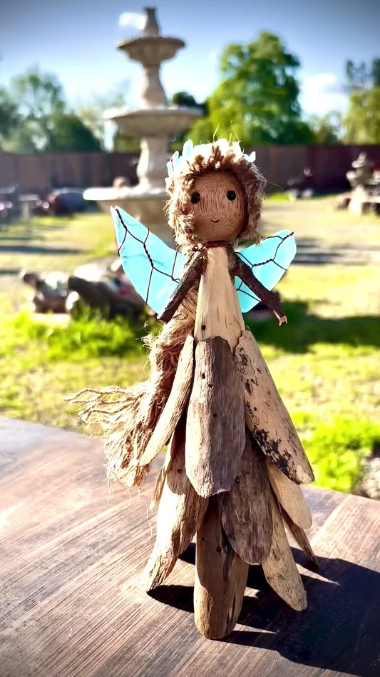 Driftwood & Sea Glass Fairy