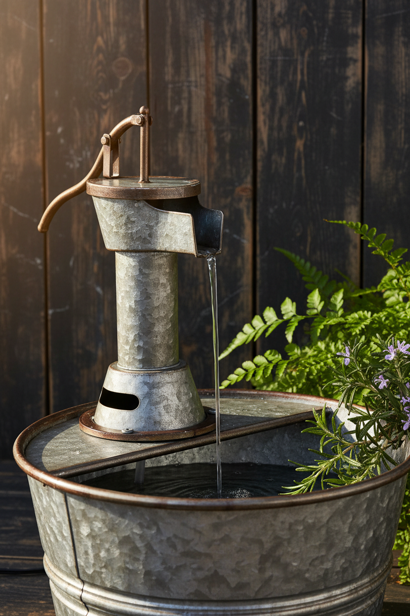 Decorative garden fountains and outdoor water features for patios, porches, and garden spaces by GoodStuff Co