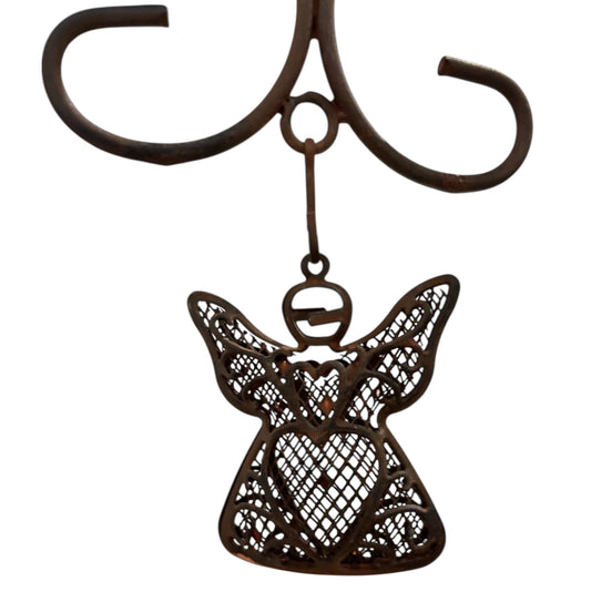 Metal Angel with Bell Wind Chime