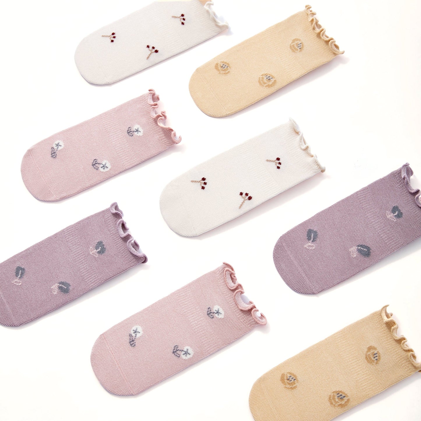 Organic Cotton Stay-On Baby, Toddler, Little Kid Non-Slip Socks (set of 4) - Little Wonder Things