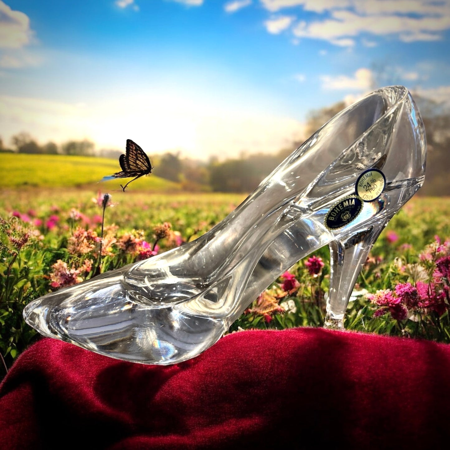 Cinderella Bohemia Crystal Glass Slipper