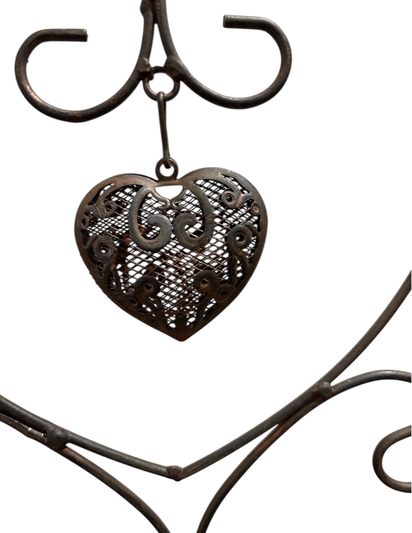 Metal Heart with Bell Wind Chime