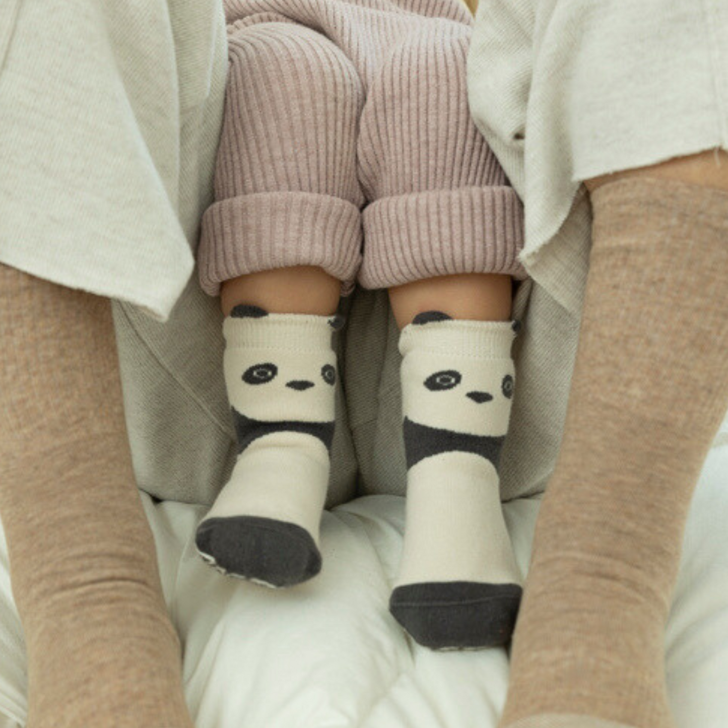 Organic Cotton Stay-On Baby & Toddler Non-Slip Socks (set of 4) - Critter Crew