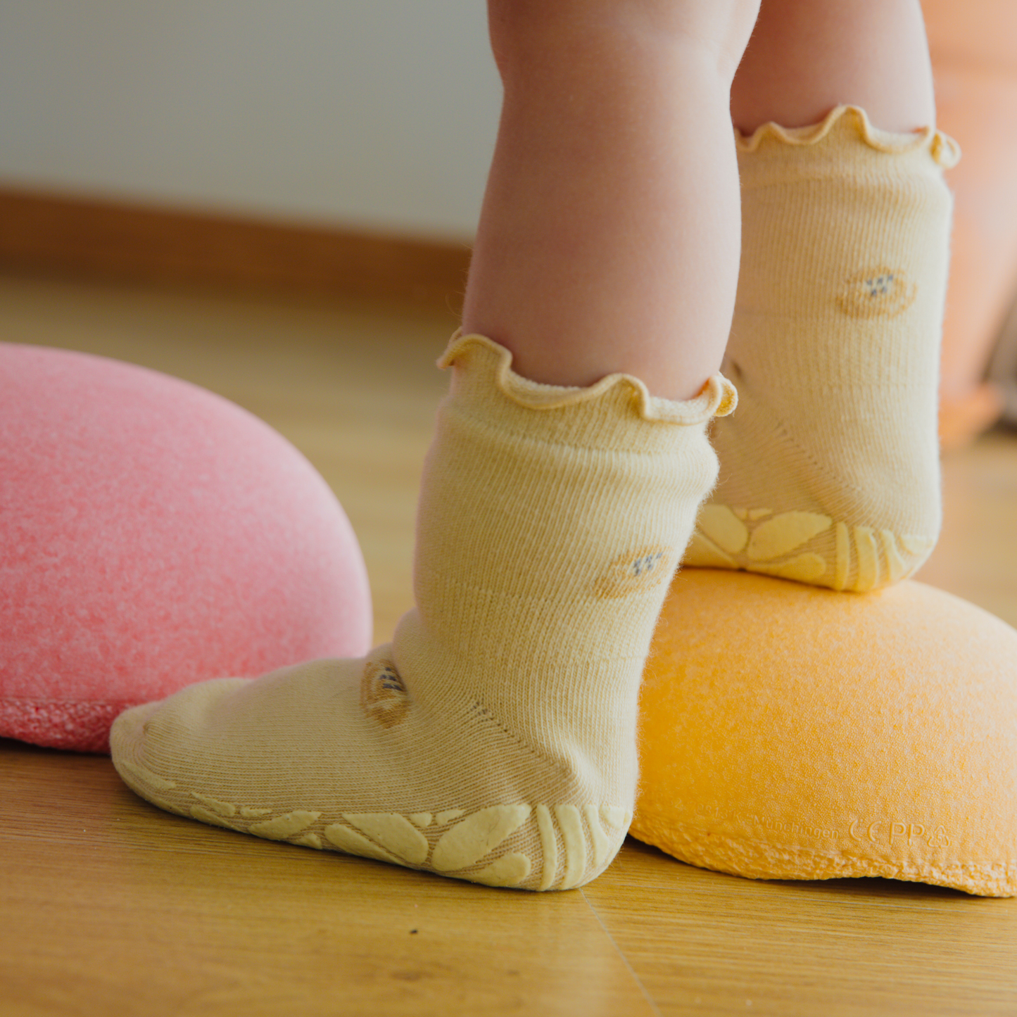 Organic Cotton Stay-On Baby, Toddler, Little Kid Non-Slip Socks (set of 4) - Little Wonder Things