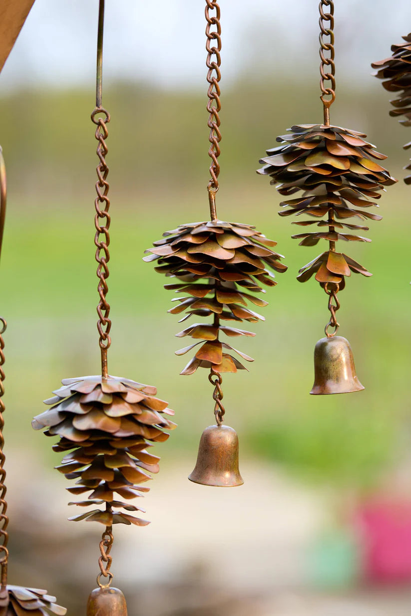 Pine Cone with Bell Ornament