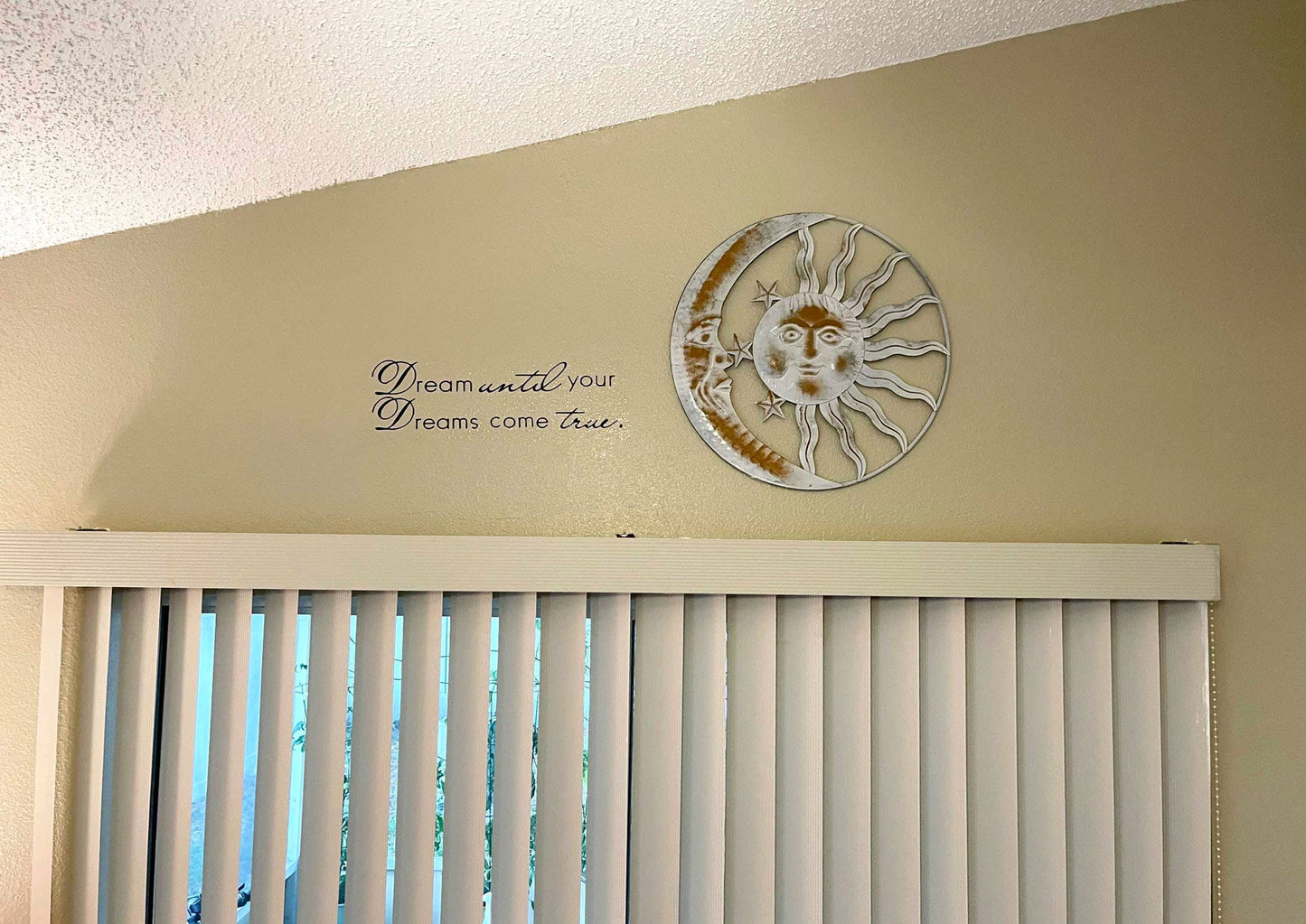 Sun Moon and Stars Metal Art