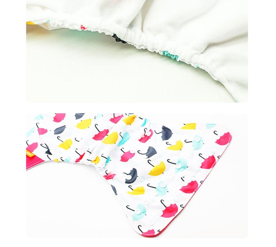 Washable Eco-friendly Reusable Cloth Diapers - Multiple Designs (Set of 4)