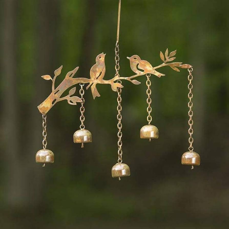 Handcrafted Birds with Bells Windchime