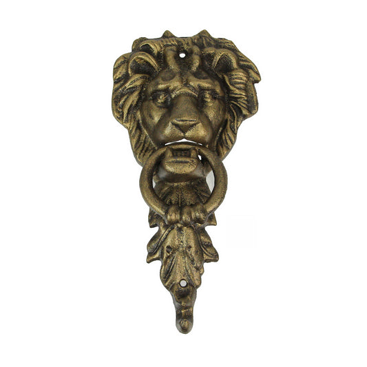 10 Inch Bronze Cast Iron Lion Vintage Door Knocker