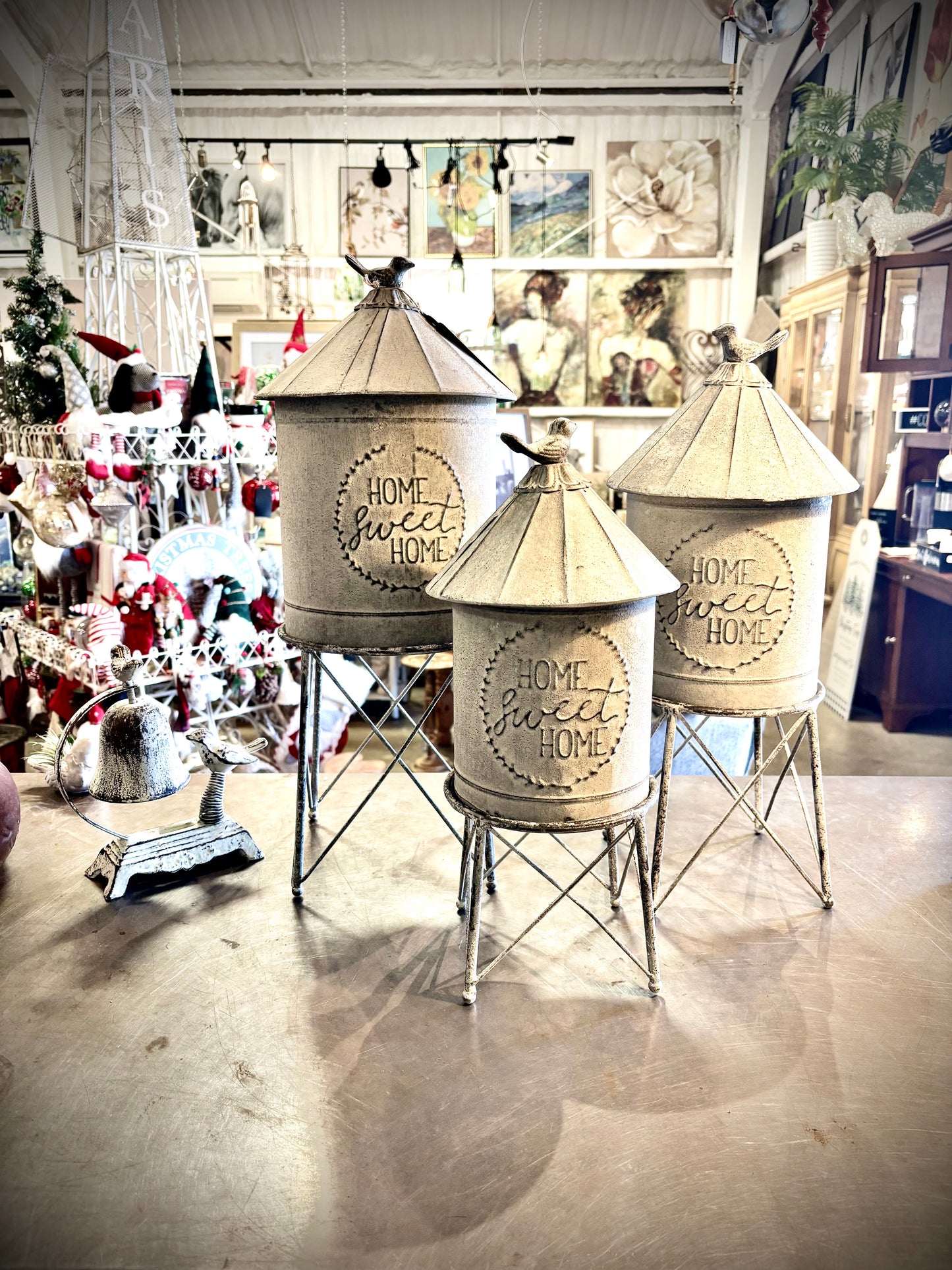 Rustic Farmhouse Silo Containers (set of 3)