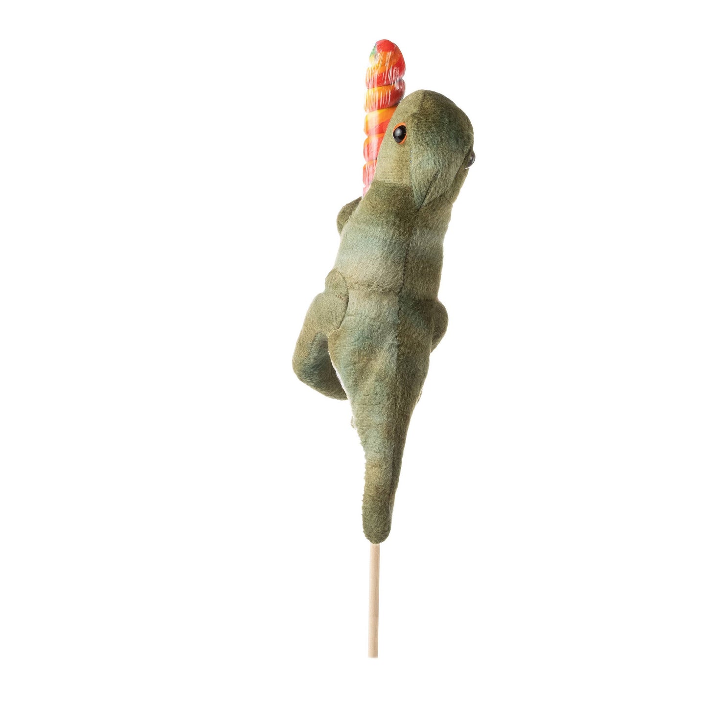 8" (20cm) Lollyplush T Rex Dino w/14" Rainbow Lollipop