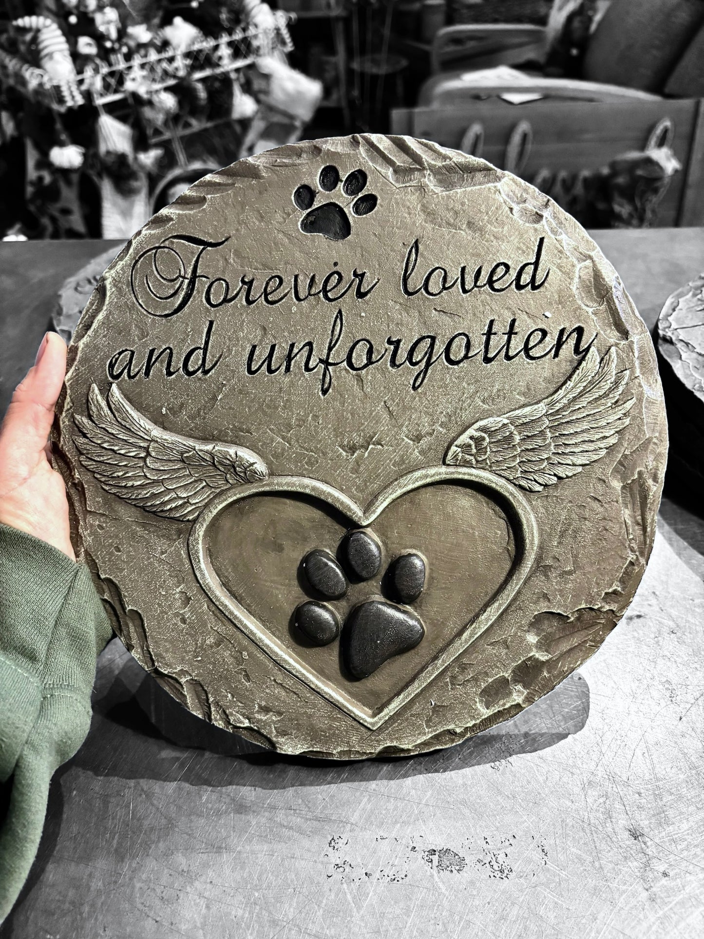 Cement Pet Memorial Stone