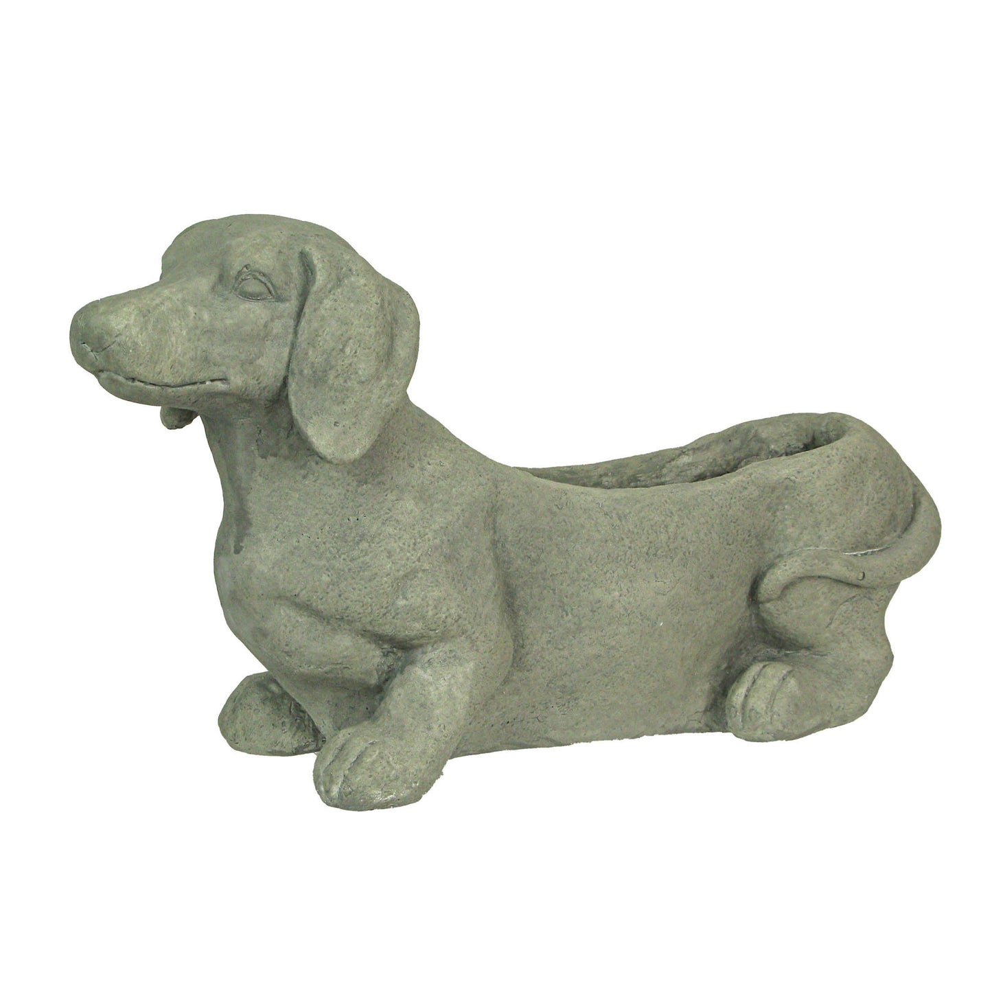 Rustic Dachshund Dog Planter