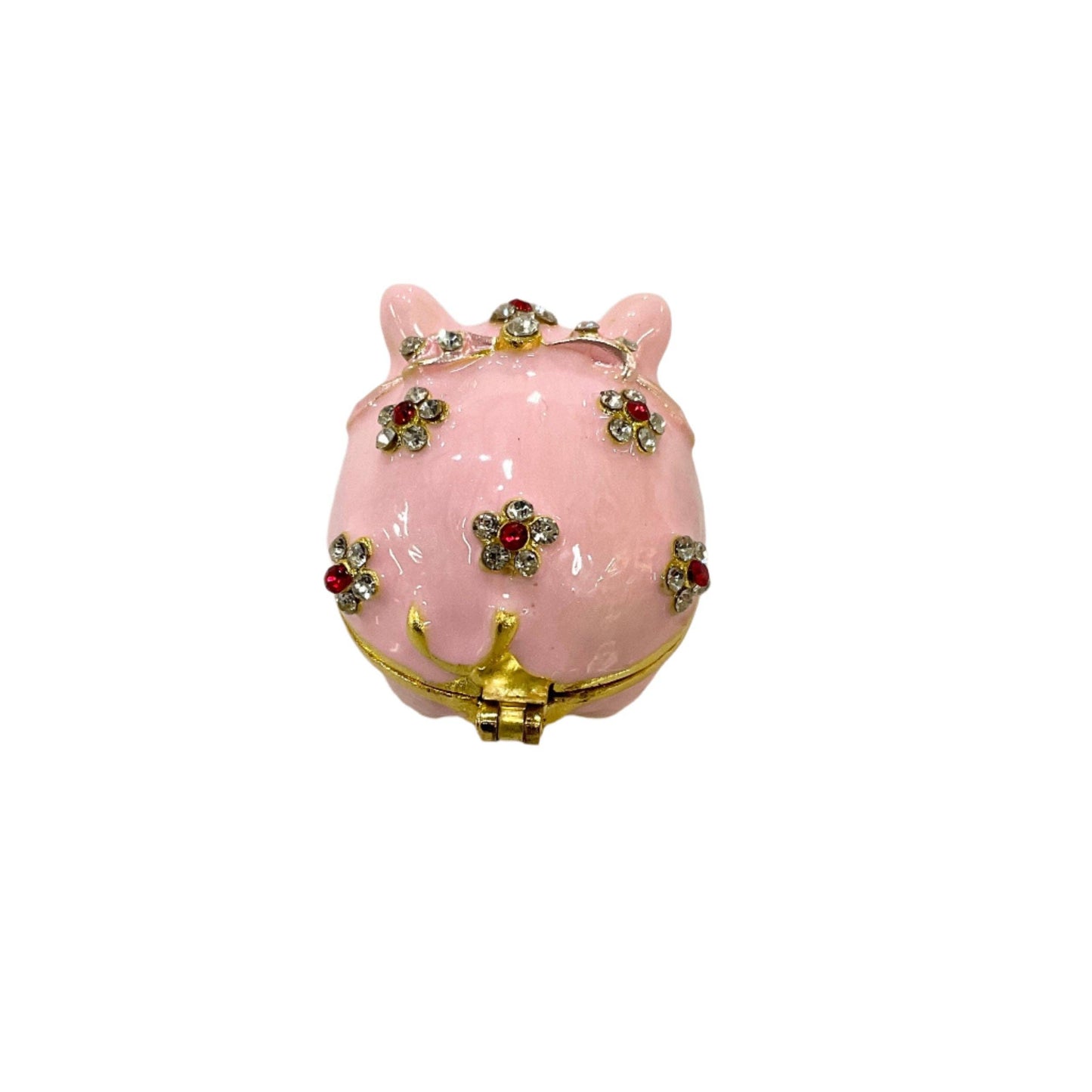 Jeweled Enameled Pig Trinket Box
