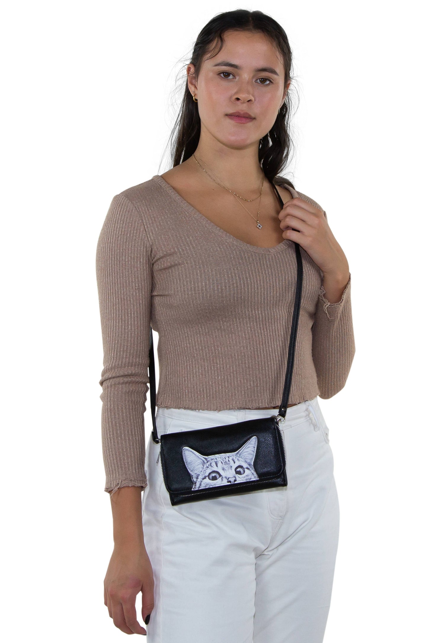 Peeking Cats Wallet Purse