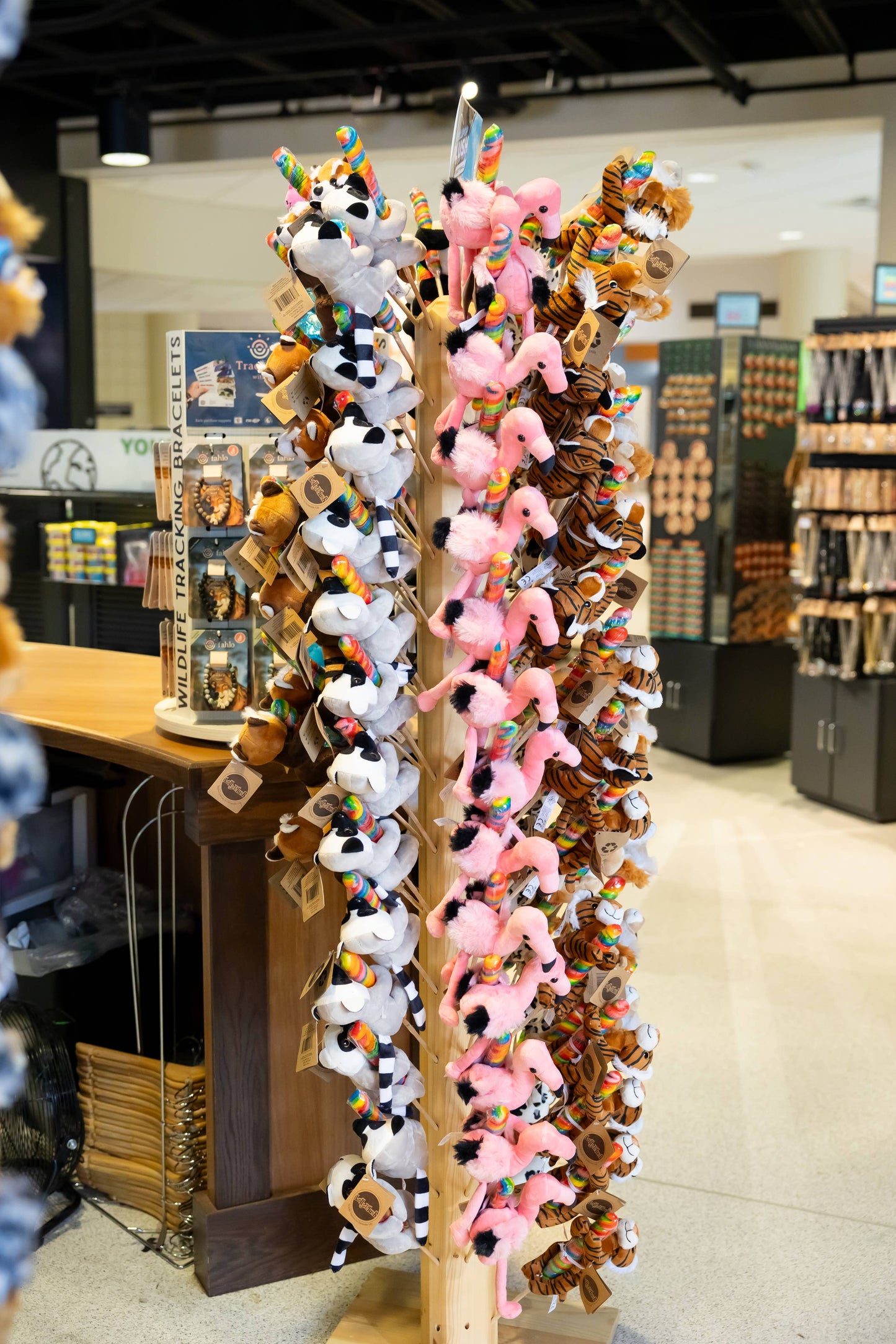 8" (20cm) Lollyplush T Rex Dino w/14" Rainbow Lollipop