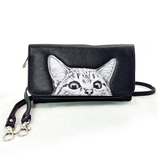 Peeking Cats Wallet Purse