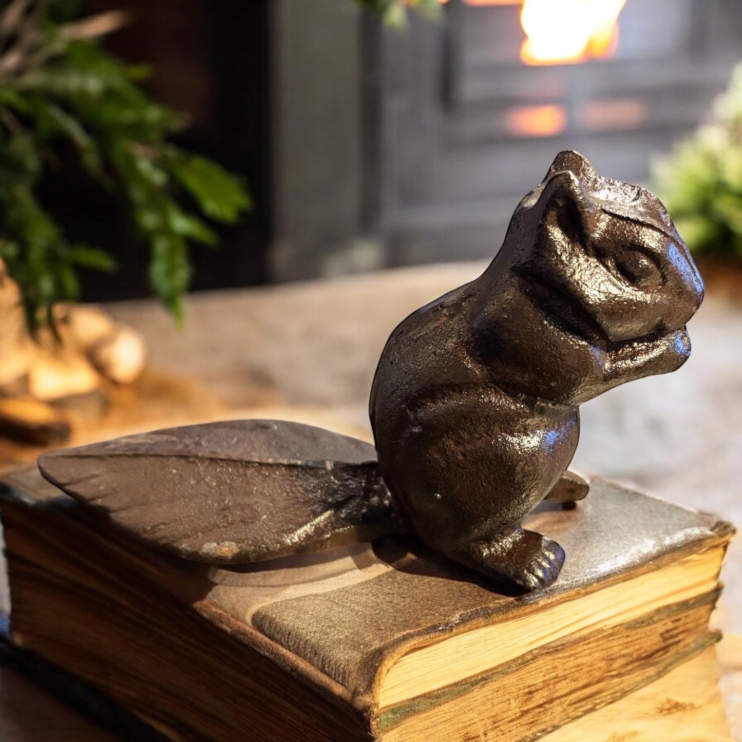 Cast Iron Squirrel Door Stop