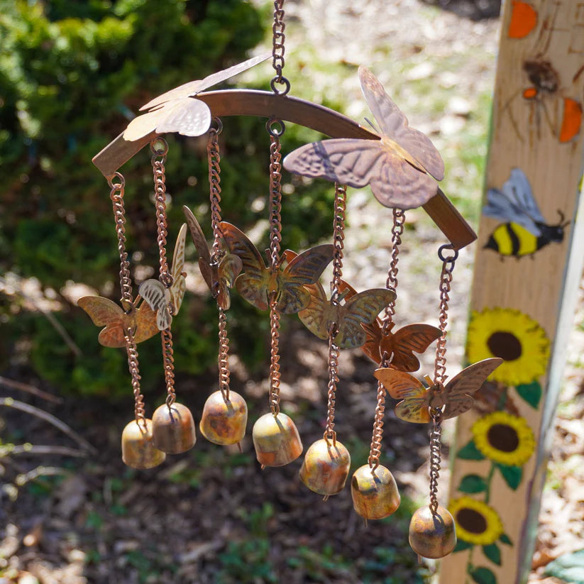 Butterflies on Arch Wind Chime
