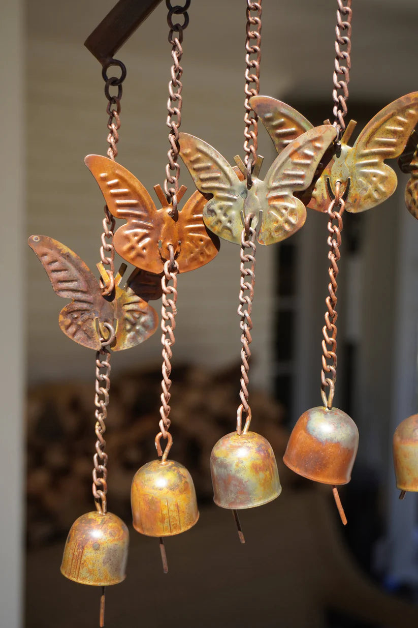 Butterflies on Arch Wind Chime