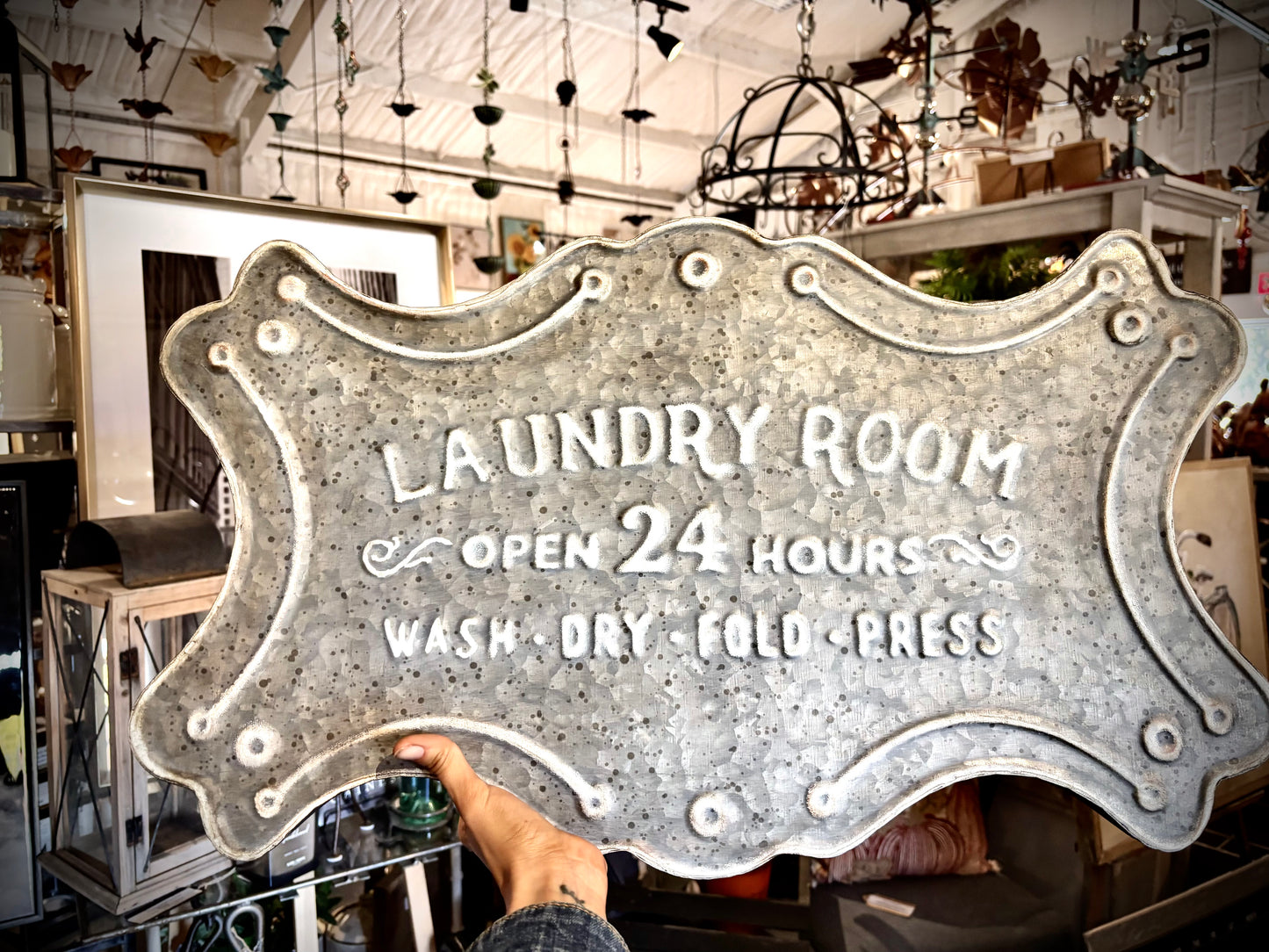 Laundry Room Metal Sign