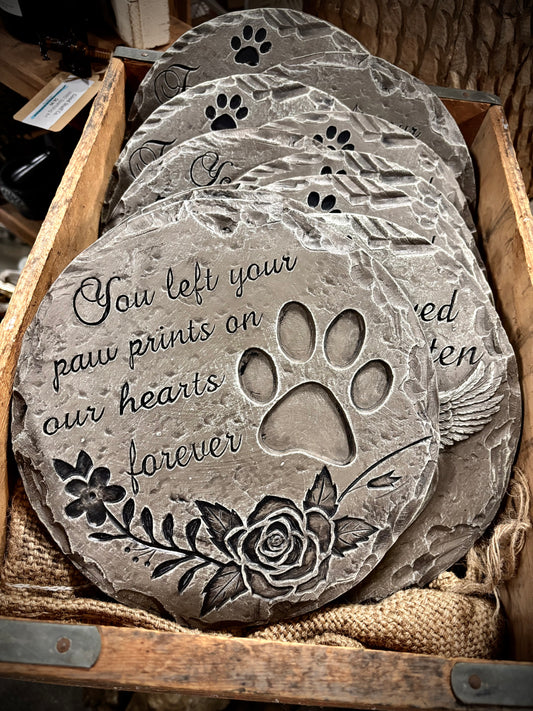 Cement Pet Memorial Stone