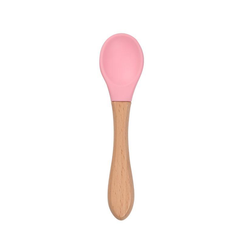 Organic Bamboo/Silicone Training Spoons (2 Piece Set)