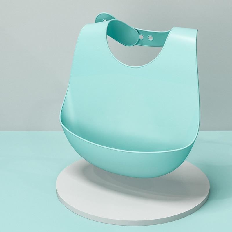 Adjustable Silicone Baby Bib – Multiple Designs