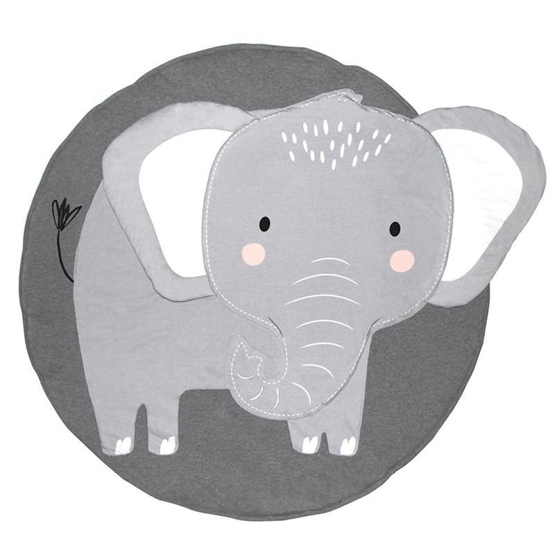 Round Cotton Animal Play Mat for Babies & Toddlers - Multiple Designs