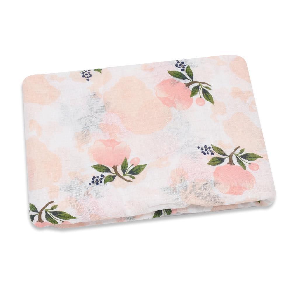 Lightweight Cotton Muslin Baby Swaddle Blanket - Multiple Designs