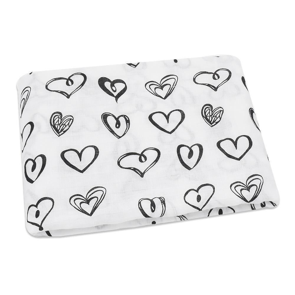 Lightweight Cotton Muslin Baby Swaddle Blanket - Multiple Designs
